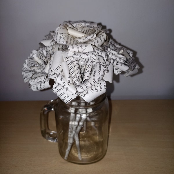 Bouquet de roses en papier