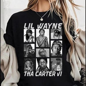 Lil Wayne Frame T-Shirt Png, Lil WAYNE Tour 2025 Tee, North America Tour Lil Wayne T-Shirt, Lil Wayne Merch Shirt, Music Tour Y2k T-Shirt
