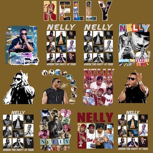 Graphic Nelly Rapper Vintage 90s Bootleg T-shirt PNG Bundle, Nelly Shirt Png, Retro Nelly Rapper Shirt Png, Nelly Sweatshirt, Nelly T-Shirt