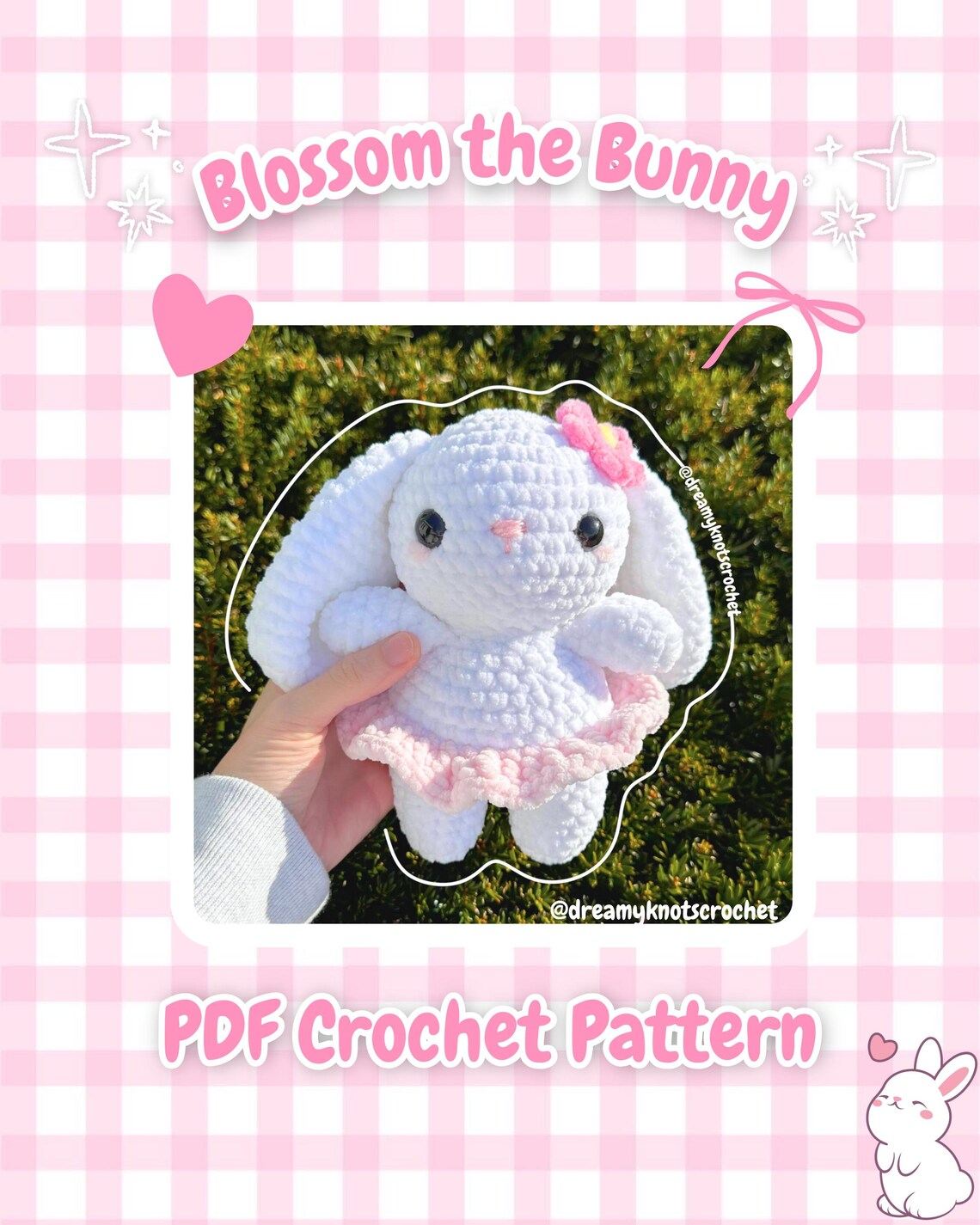 Blossom the Bunny PDF Crochet Pattern - Etsy