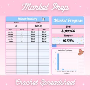 Cute Market Prep Spreadsheet