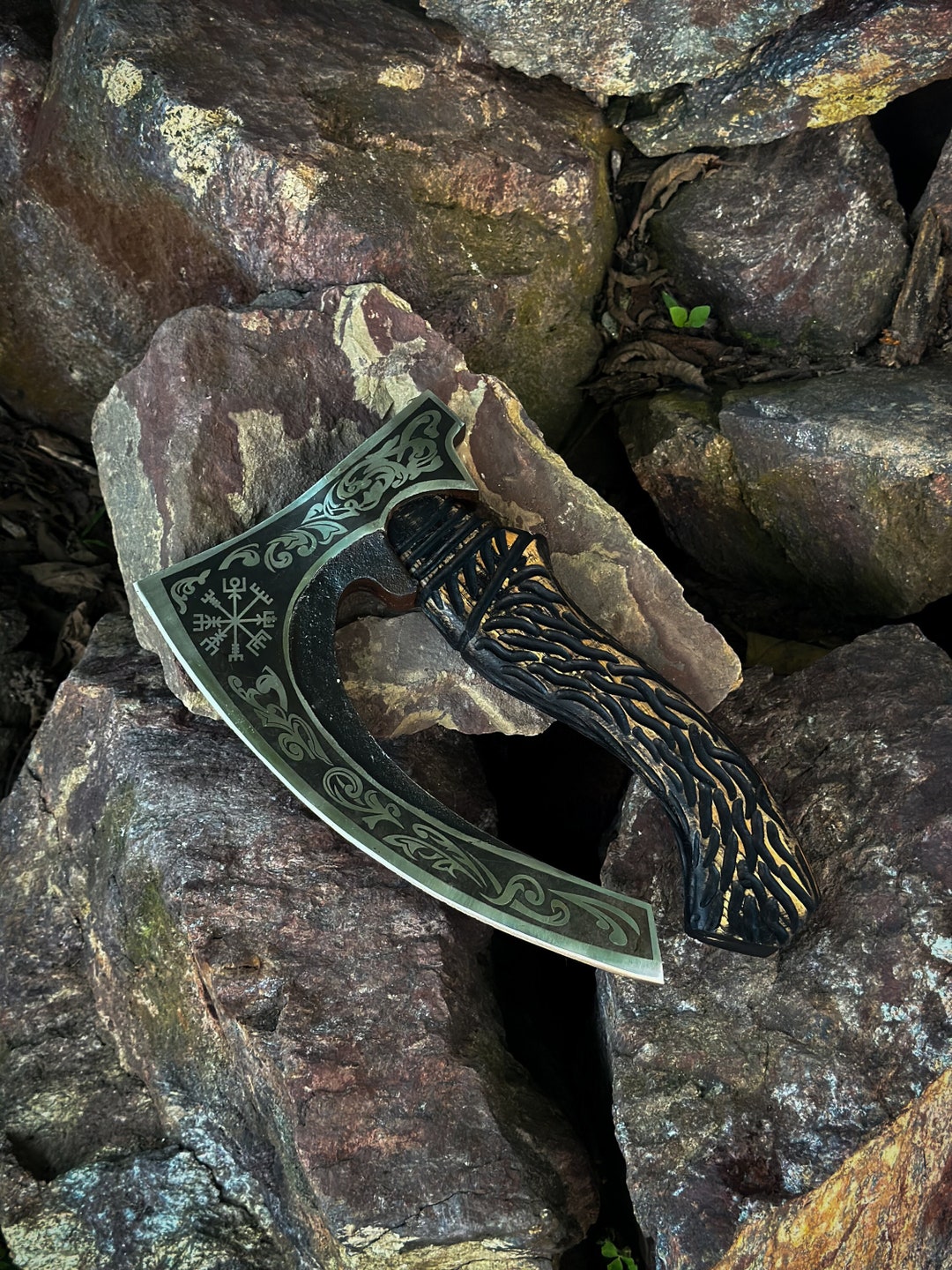 Viking Pizza Cutter Axe Viking Pizza Slicer With Etched Head Etsy