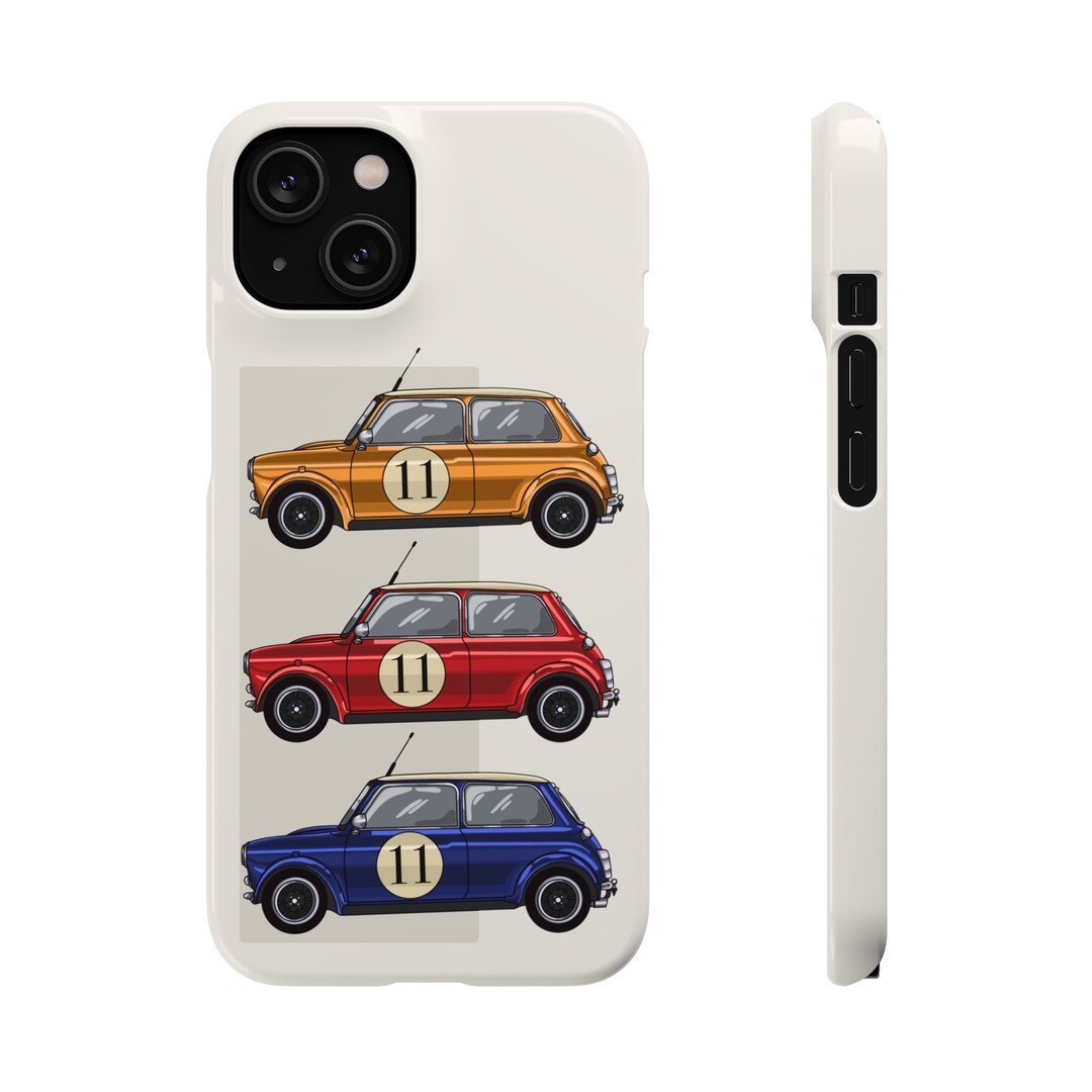 Three Classic Austin Minis in Bold Primary Colours Snap Cases - Etsy