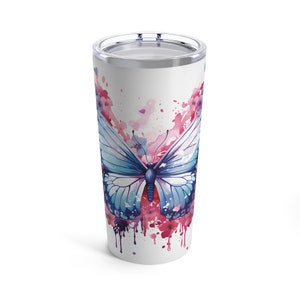 Butterfly Tumbler | Butterfly Coffee Cup | Butterfly Gift | Butterfly Cup | Butterfly Lover Gift | Coffee Lover Gift | Tumbler 20oz