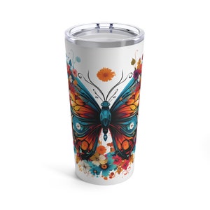 Butterfly Tumbler | Butterfly Coffee Cup | Butterfly Gift | Butterfly Cup | Butterfly Lover Gift | Coffee Lover Gift | Tumbler 20oz