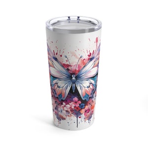 Butterfly Tumbler | Butterfly Coffee Cup | Butterfly Gift | Butterfly Cup | Butterfly Lover Gift | Coffee Lover Gift | Tumbler 20oz