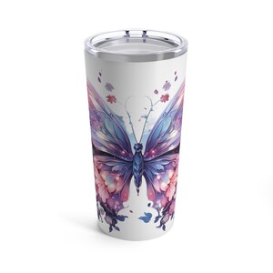 Butterfly Tumbler | Butterfly Coffee Cup | Butterfly Gift | Butterfly Cup | Butterfly Lover Gift | Coffee Lover Gift | Tumbler 20oz