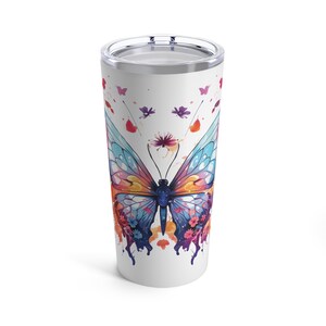 Butterfly Tumbler | Butterfly Coffee Cup | Butterfly Gift | Butterfly Cup | Butterfly Lover Gift | Coffee Lover Gift | Tumbler 20oz