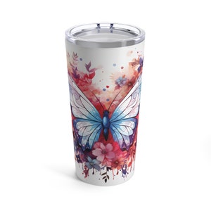 Butterfly Tumbler | Butterfly Coffee Cup | Butterfly Gift | Butterfly Cup | Butterfly Lover Gift | Coffee Lover Gift | Tumbler 20oz