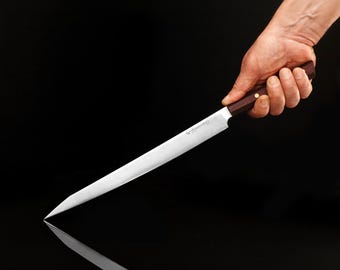 17" Handmade Yanagiba Knife | Single Bevel Right Hand Japanese Fish Sushi Sashimi Knife | 4116 Stainless Steel | Personalized Gift Knife