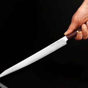 Handmade 4116 Stainless Steel Sashimi Knife: Japanese Yanagiba Style