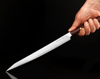Cuchillo para sashimi de acero inoxidable 4116 hecho a mano: estilo japonés Yanagiba