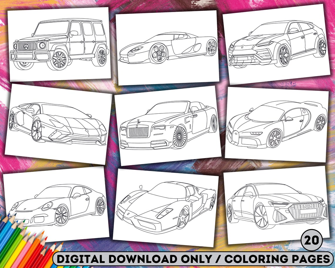 Coloring Pages Car Printable - Il 1140xN.6060578937 Hsx2 