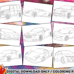 24PCS Race Car Coloring Books Bulk for Kids Mini DIY Drawing Book Set for  Race