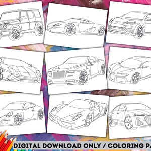 24PCS Race Car Coloring Books Bulk for Kids Mini DIY Drawing Book Set for  Race