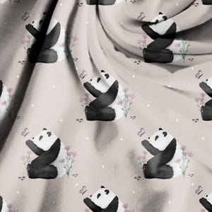 Muselina de mariposa panda casera | Costura infantil | Algodón | Se vende por metro
