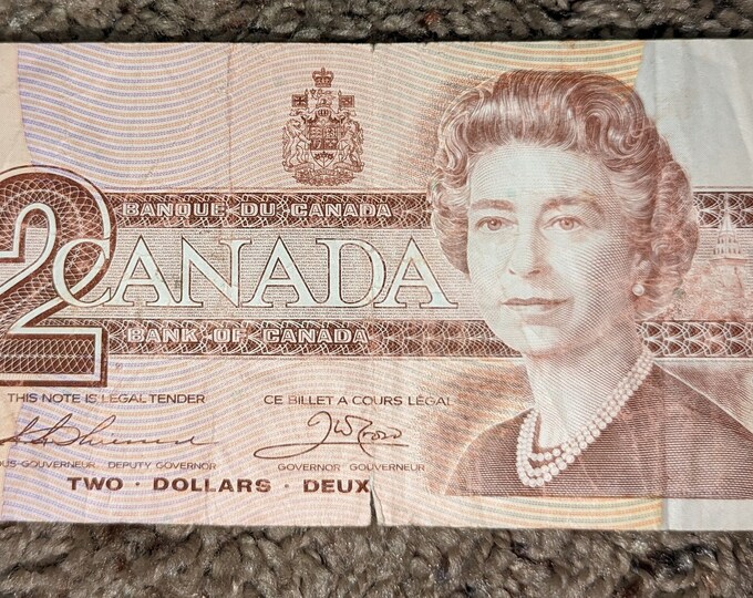 1986 5 dollar bill canada value today