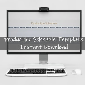 Produktionszeitplan Vorlage | Lieferkette | Geschäftsentwicklung | Sofortdownload | Produkttabelle | Meister Spielplan