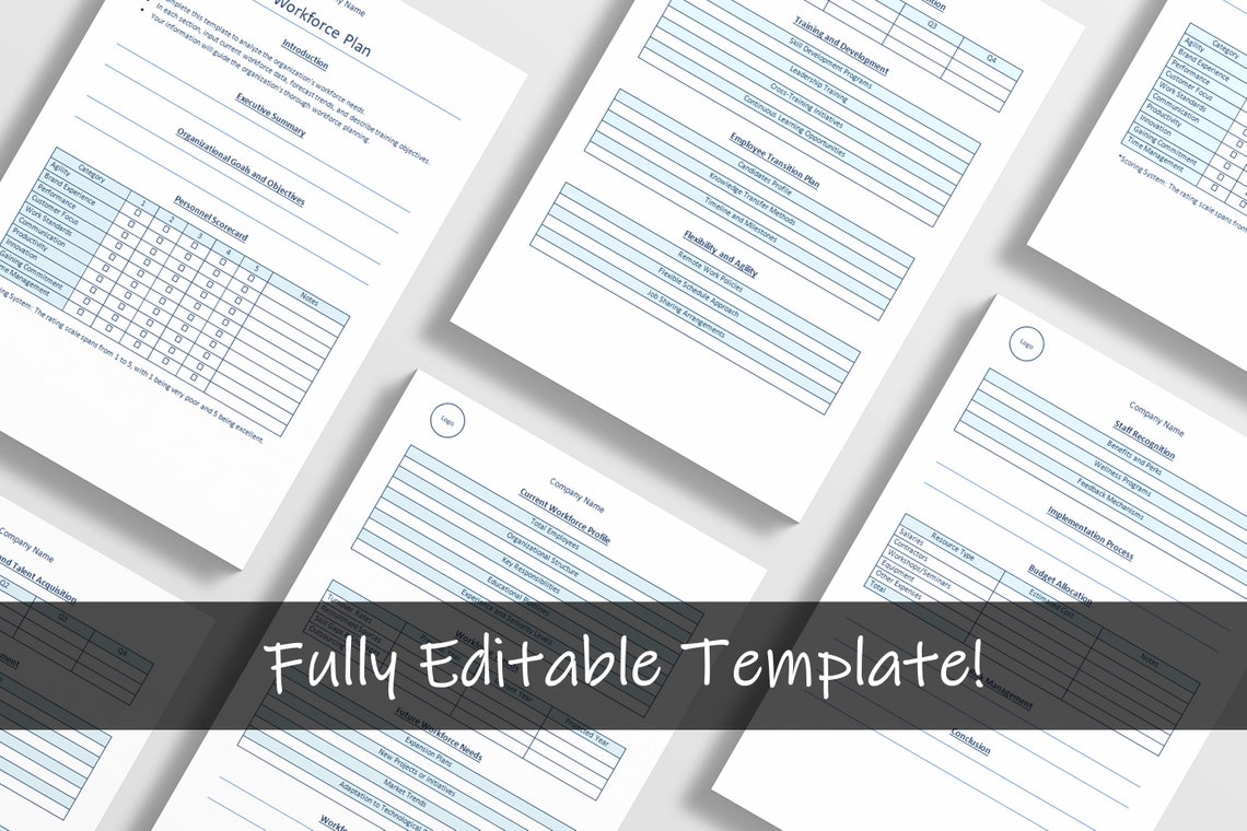 Workforce Plan Template | Action Plan | Business Analysis | Business ...