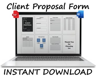 Client Proposal Template | Business Proposal Template | Service Offer | Instant Download | Client Engagement Letter | New Client Template