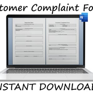 Customer Complaint Form | Sample Complaint Letter | Instant Download | Word | Formal Application | Consumer | Request a Refund Tool Template