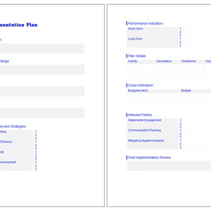 Implementation Plan | Operations Manual Template | Accomplishments ...