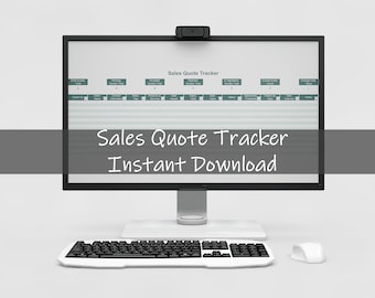 Sales Quote Tracker | Proposal Tracker | Sales Activity Template | Instant Download | Customer Tracking Spreadsheet | Proposal Management