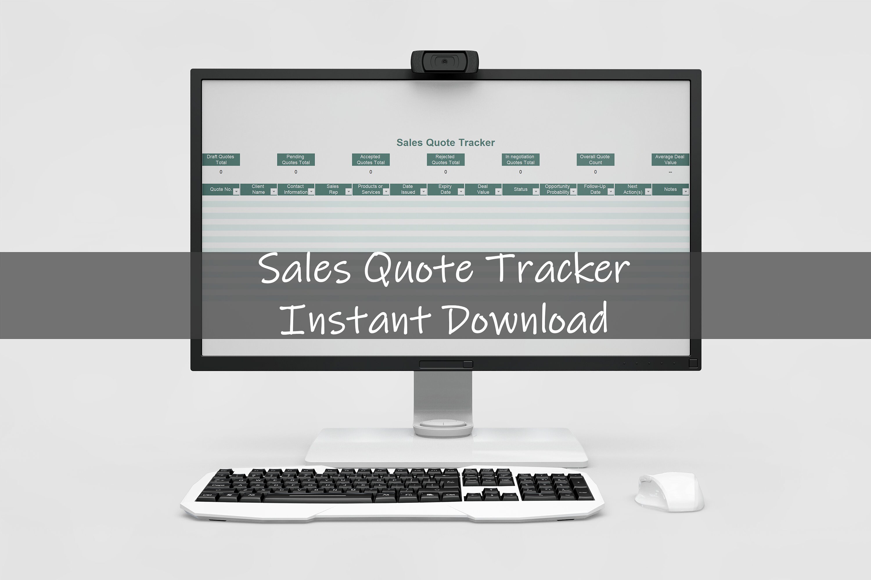 Sales Quote Tracker Proposal Tracker Sales Activity Template Instant ...