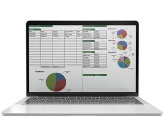 Fundraiser Tracker | Fundraising Report Template | Excel Template | Suitable for A4 and US letter | Tracking Income And Expenses For Events