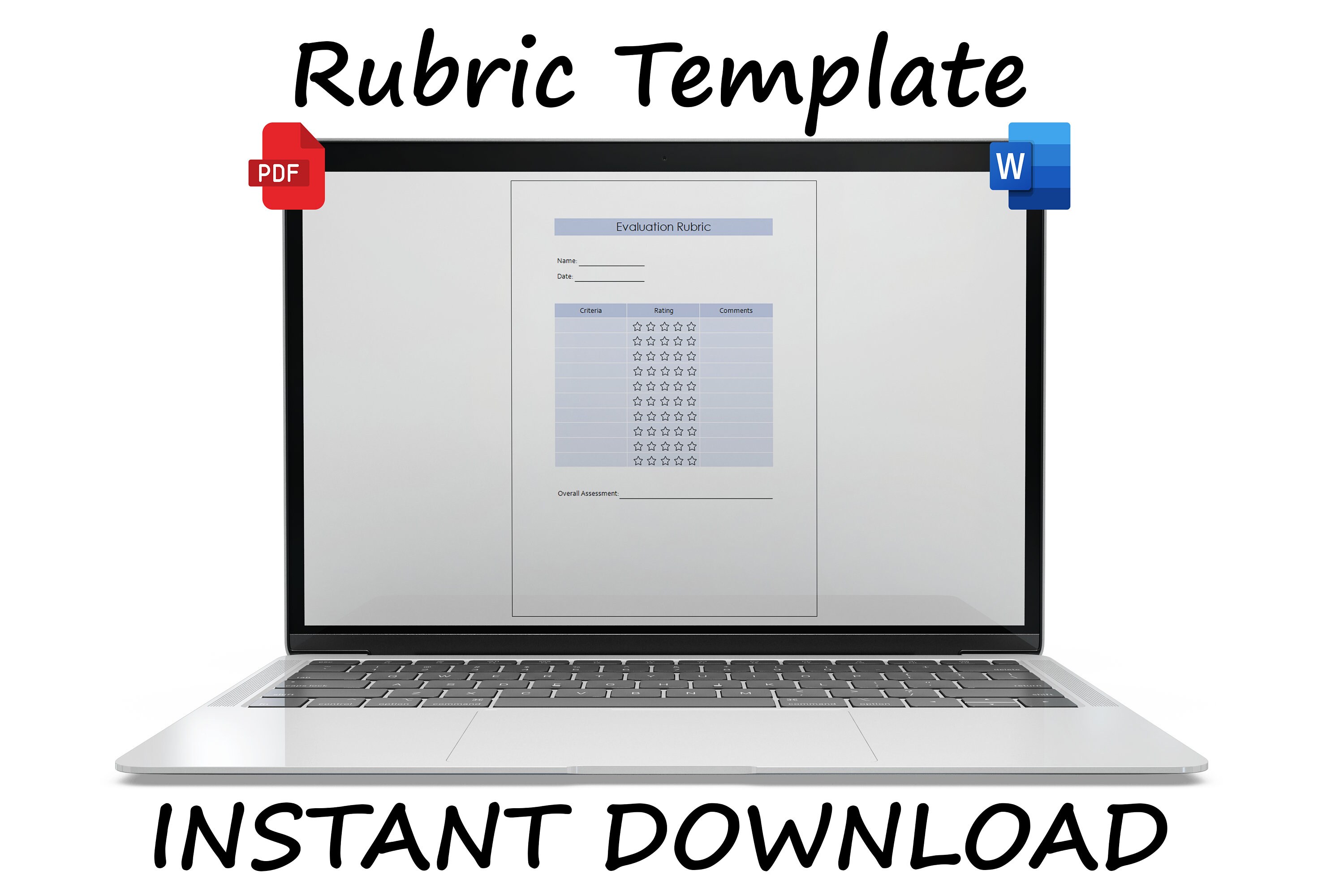 Rubric Template | Skills Assessment Template | Student Progress Tracker ...