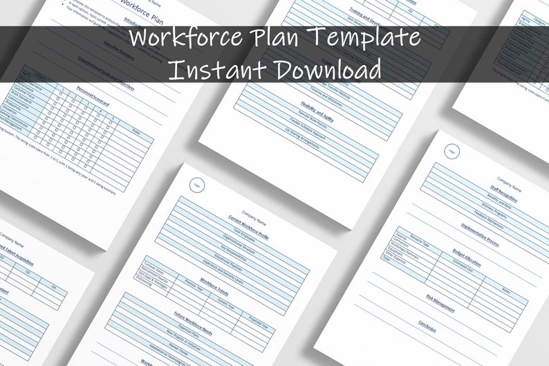 Workforce Plan Template | Action Plan | Business Analysis | Business ...