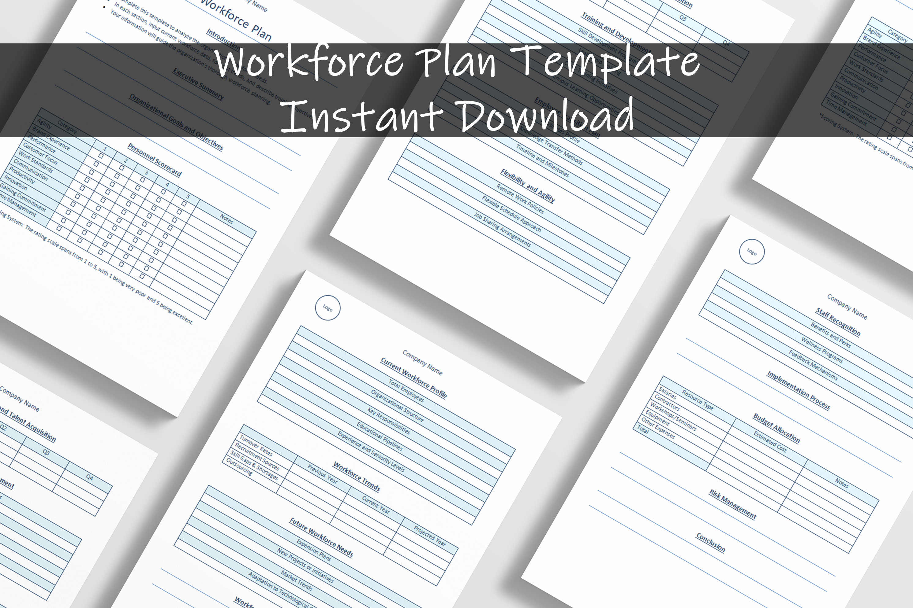 Workforce Plan Template | Action Plan | Business Analysis | Business ...