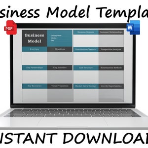Monetization Model Template Business Model Template | Monetization Plan | Impact Statement ...