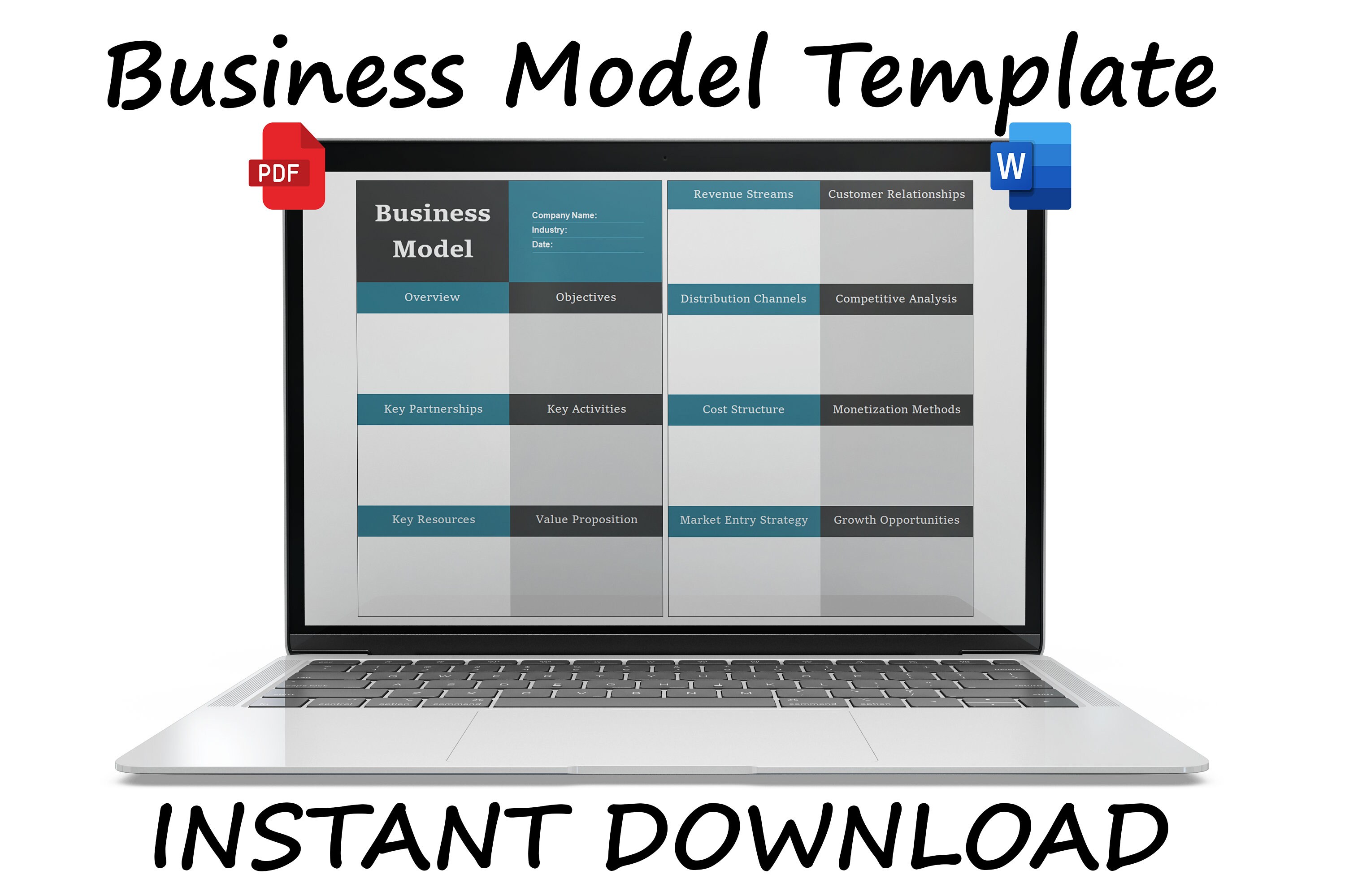 Monetization Model Template Business Model Template | Monetization Plan | Impact Statement ...