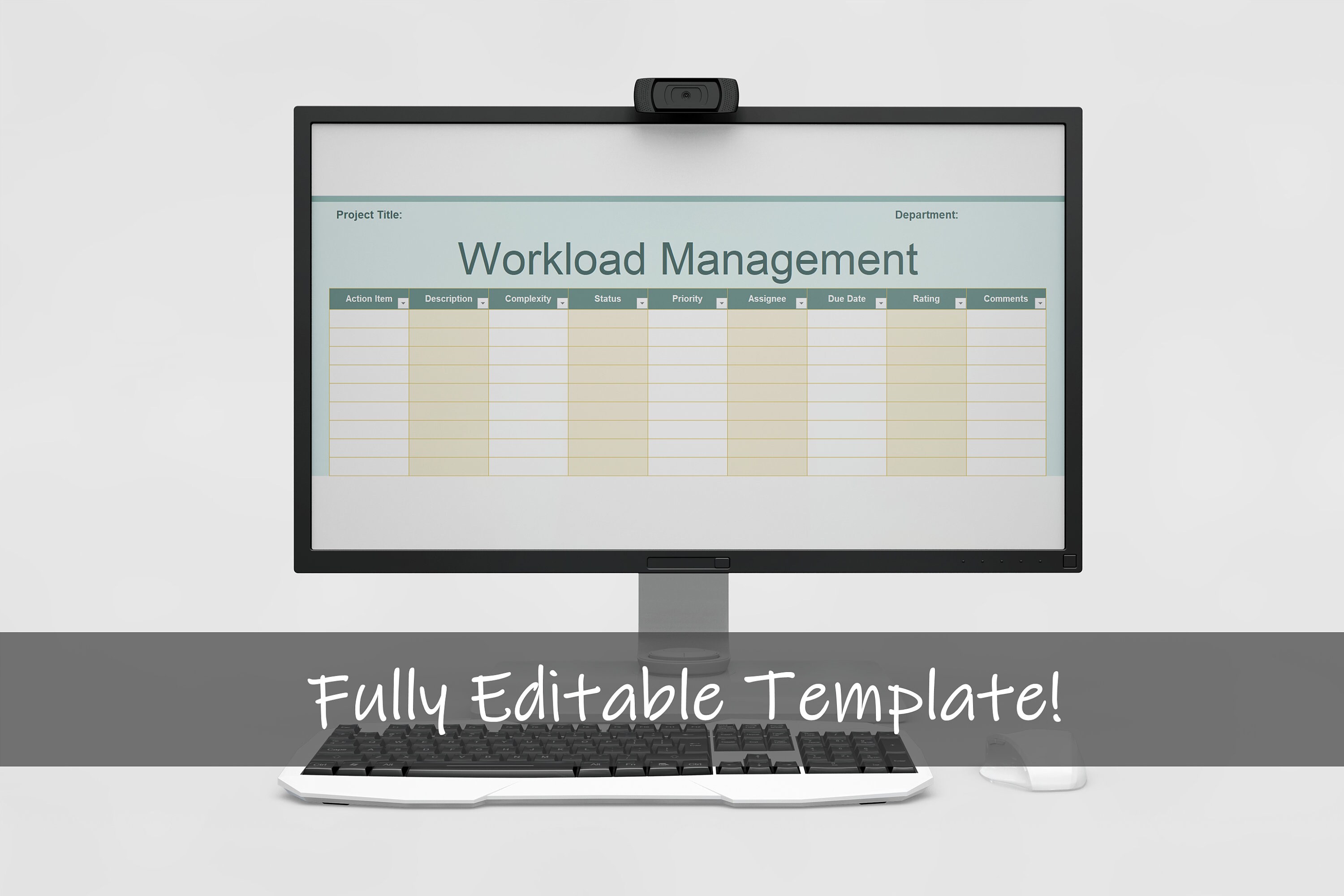 Workload Management | Tasks Tracker Excel | Status Report Excel ...