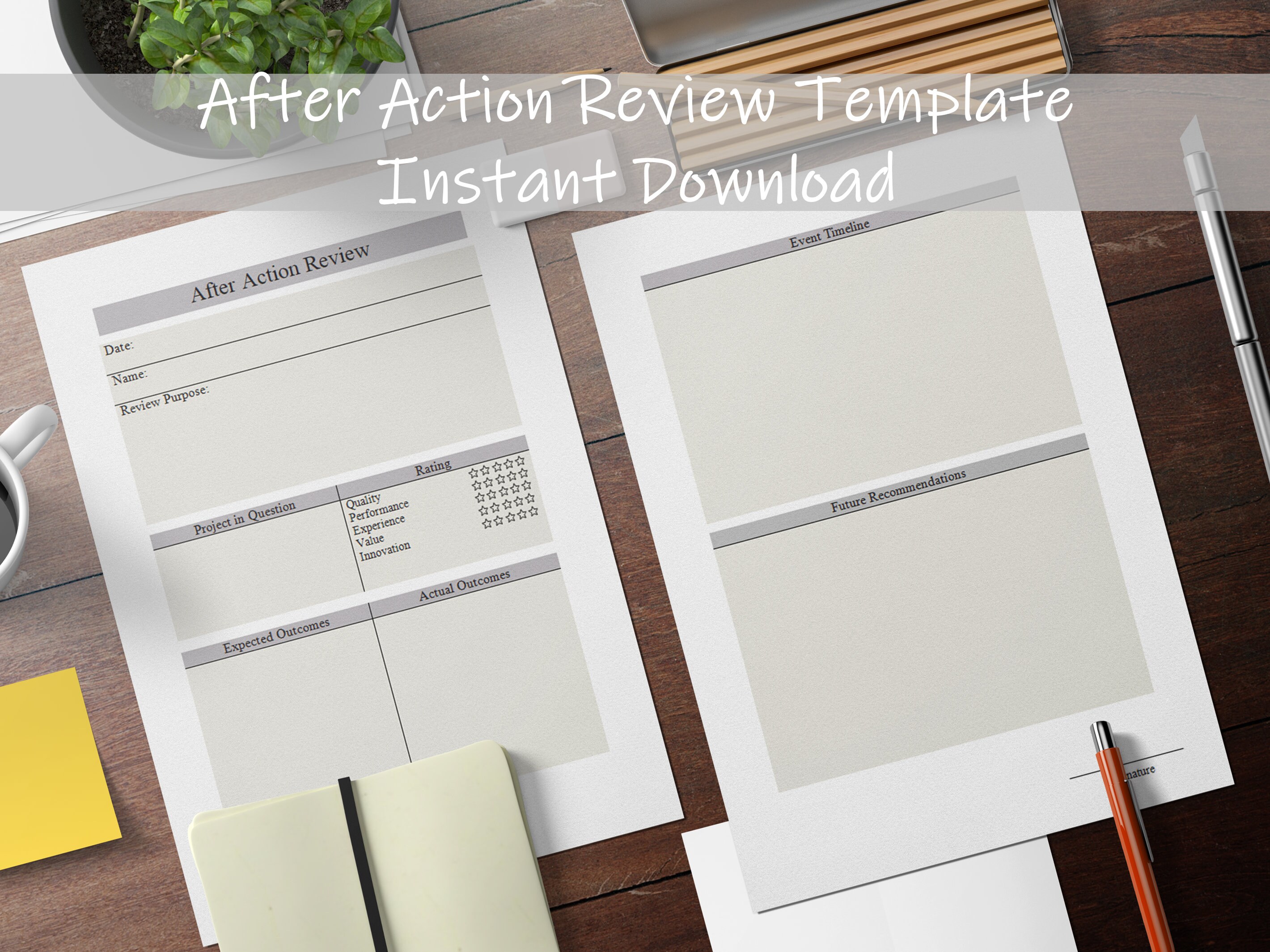 After Action Report | Post Mortem Template | Project Work Plan ...