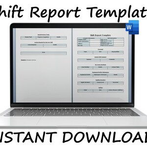 End of Shift Template | Shift Report Sheet | Crew Handover Review ...