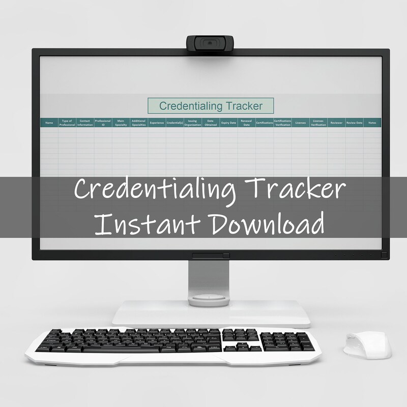 Credential Tracking System Credentialing Tracking - Etsy
