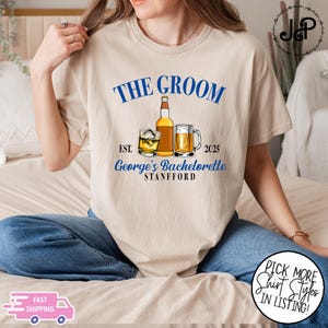 The Groom T-shirt, Bachelorette Party Shirt, Custom Location And Name Bachelorette Party Shirts, Custom Bachelorette The Groom Custom Party