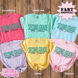 Comfort Colors® Second Grade Teacher Shirt, 2nd Grade Teacher Shirt, Back to School 2nd Grade Tee, Teacher Appreciation Gift, Teacher New