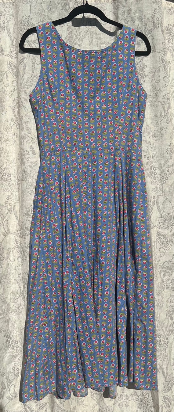 Lizsport Floral Blue Dress - image 8