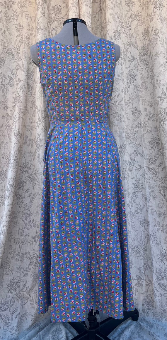 Lizsport Floral Blue Dress - image 4