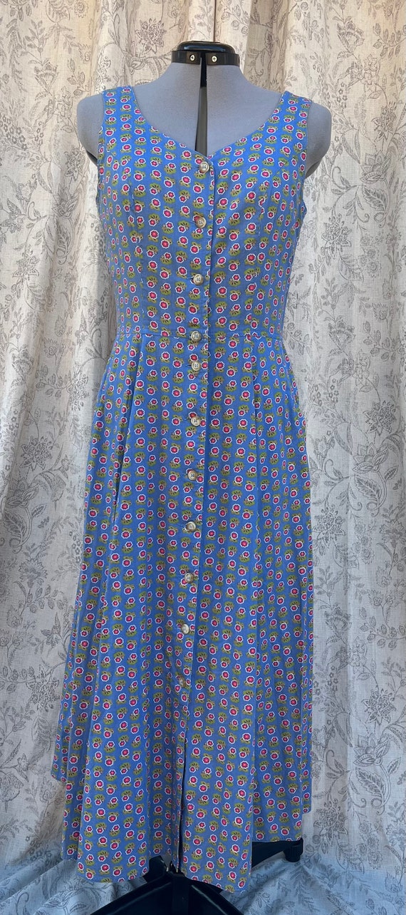 Lizsport Floral Blue Dress - image 2