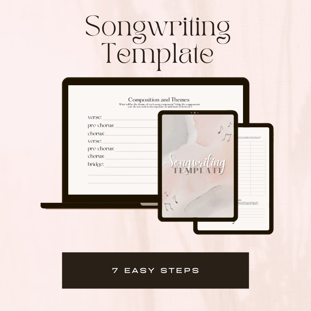 Beginners Songwriting Template Write Better Lyrics in 7 Easy Steps Etsy Beginners Songwriting Template Write Better Lyrics in 7 Easy Steps Etsy