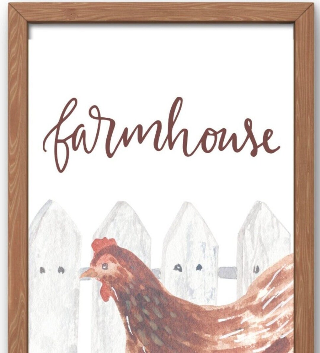 Farmhouse Rooster Print L Farmhouse Rooster Decor L Kitchen Decor L ...