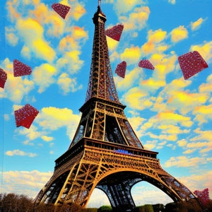 Eiffel in Pop: A Vibrant Icon of Style and Joy!