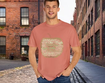 Autumn Apple Flavors T-Shirt | Fall Harvest Tee | Fall Unisex Tee | Fruit Lover Shirt | Cozy Graphic Tee | Apples Over Pumpkins