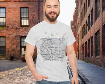 Halloween T-Shirt | Cauldron Tee | Haunted Shirt | Word Art T-Shirt | Fall Top | Funny Top | Witches Shirt | Black Cauldron Top