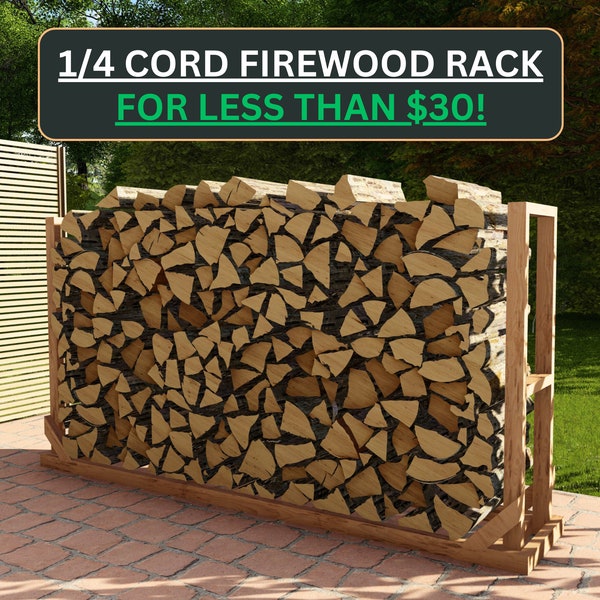 Super Cheap DIY Firewood Rack, A Firewood Holder Build Plan