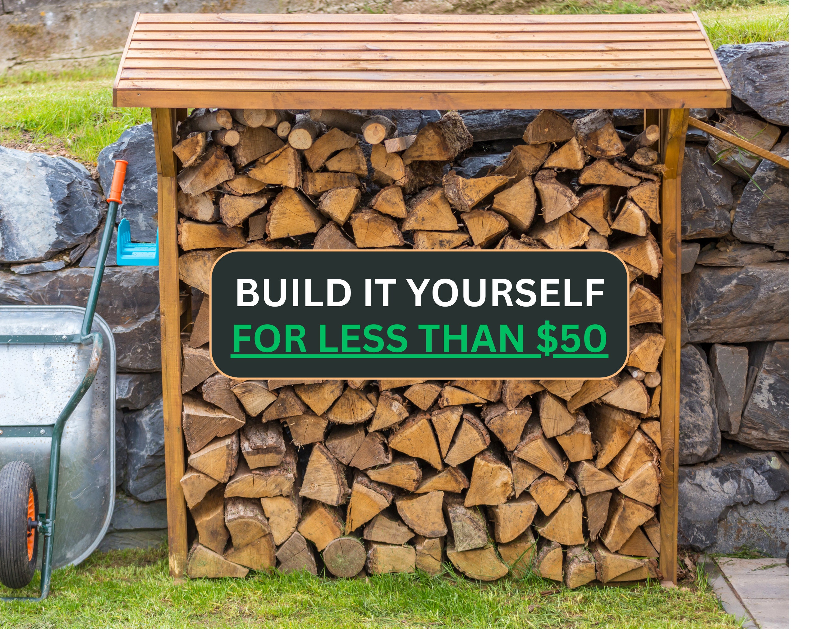 Build Plan for a DIY Firewood Holder Etsy